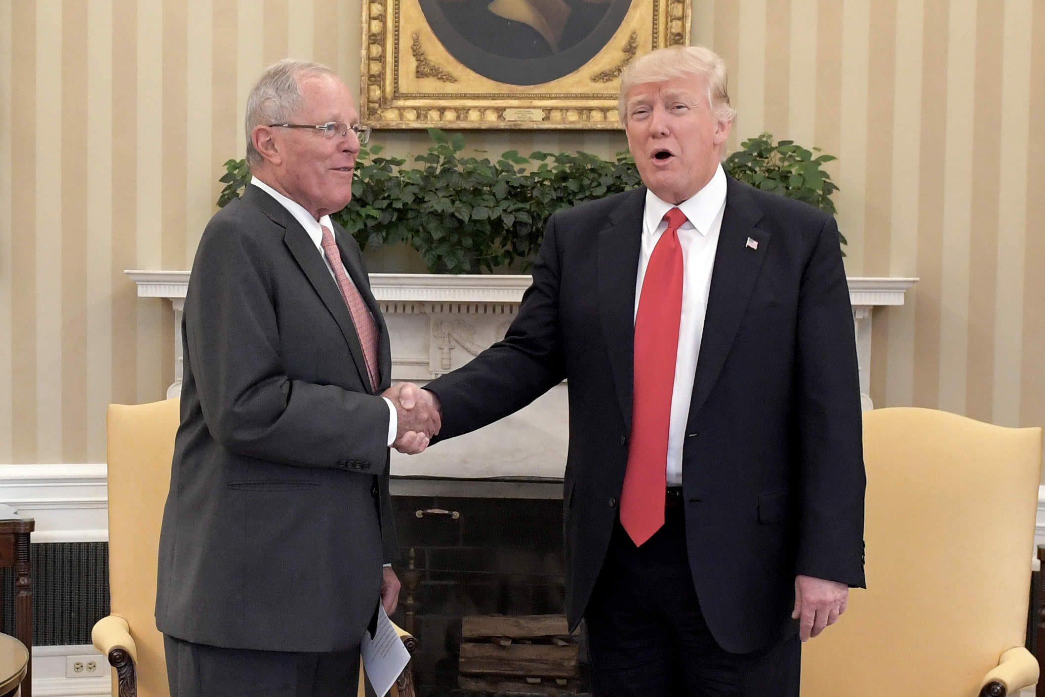 Pedro Pablo Kuczynski se reunió con Donald Trump en la Casa Blanca