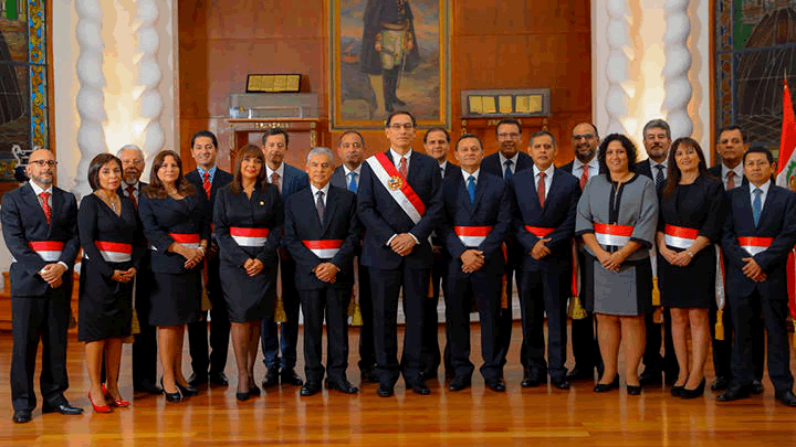 El primer Gabinete Ministerial del gobierno de Martin Vizcarra El primer Gabinete Ministerial del gobierno de Martin Vizcarra